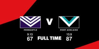 FULL TIME: Fremantle vs Port Adelaide - Round 24, 2024