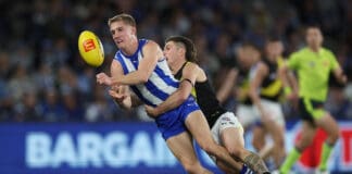 Ankle injuries force both Richmond and North Melbourne into sub changes
