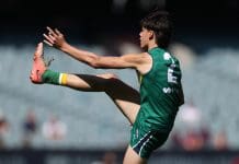 AFL Draft: Suns-tied teenagers, West Coast father-son prospect impress in U17s Futures Clash