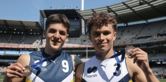 AFL Draft: Suns-tied teenagers, West Coast father-son prospect impress in U17s Futures Clash
