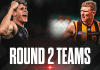 Round 2 Team Line-Ups
