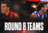 Round 8 Team Line-Ups