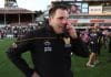 MELBOURNE, AUSTRALIA - SEPTEMBER 22: An emotional Werribee coach Jimmy Allan celebrates after winning the 2024 VFL Grand Final match between Werribee and the Southport Sharks at IKON Park on September 22, 2024 in Melbourne, Australia. (Photo by Rob Lawson/AFL Photos via Getty Images)