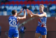 MRO latest: Bulldog learns his fate after hit Lachlan Smith and Anthony Scott of the Bulldogs celebrate a goal during a VFL match. Credit: Cameron Grimes/AFL Photos