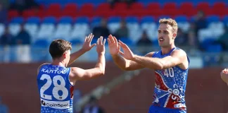 MRO latest: Bulldog learns his fate after hit Lachlan Smith and Anthony Scott of the Bulldogs celebrate a goal during a VFL match. Credit: Cameron Grimes/AFL Photos