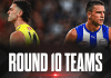Round 10 Team Line-Ups