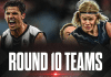 Round 10 Team Line-Ups