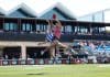 LYNDOCH, AUSTRALIA - APRIL 12: Bailey Humphrey of the Suns and Finn O'Sullivan of the Kangaroos in action during the 2025 AFL Round 05 match between the North Melbourne Kangaroos and the Gold Coast Suns at Barossa Park on April 12, 2025 in Lyndoch, Australia. (Photo by Michael Willson/AFL Photos via Getty Images)