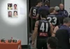 The faces of the four umpires were shown on The Agenda Setters. Photo: Channel 7.