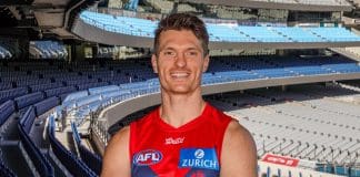 Melbourne forward Brody Mihocek. Retrieved from Melbourne X post.