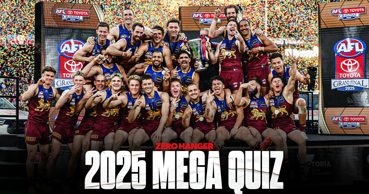 2025 AFL MEGA QUIZ: 25 questions on the year that was - Zero Hanger