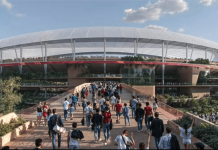The Queensland government has unveiled the design of the stadium that will be home to the Brisbane Lions (Brisbane Instagram).