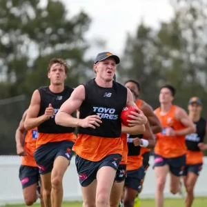 Tom Green at Giants training. Credit: GWS