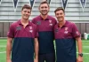 Harris Andrews, Josh Dunkley and Hugh McCluggage. Credit: Brisbane Lions FC