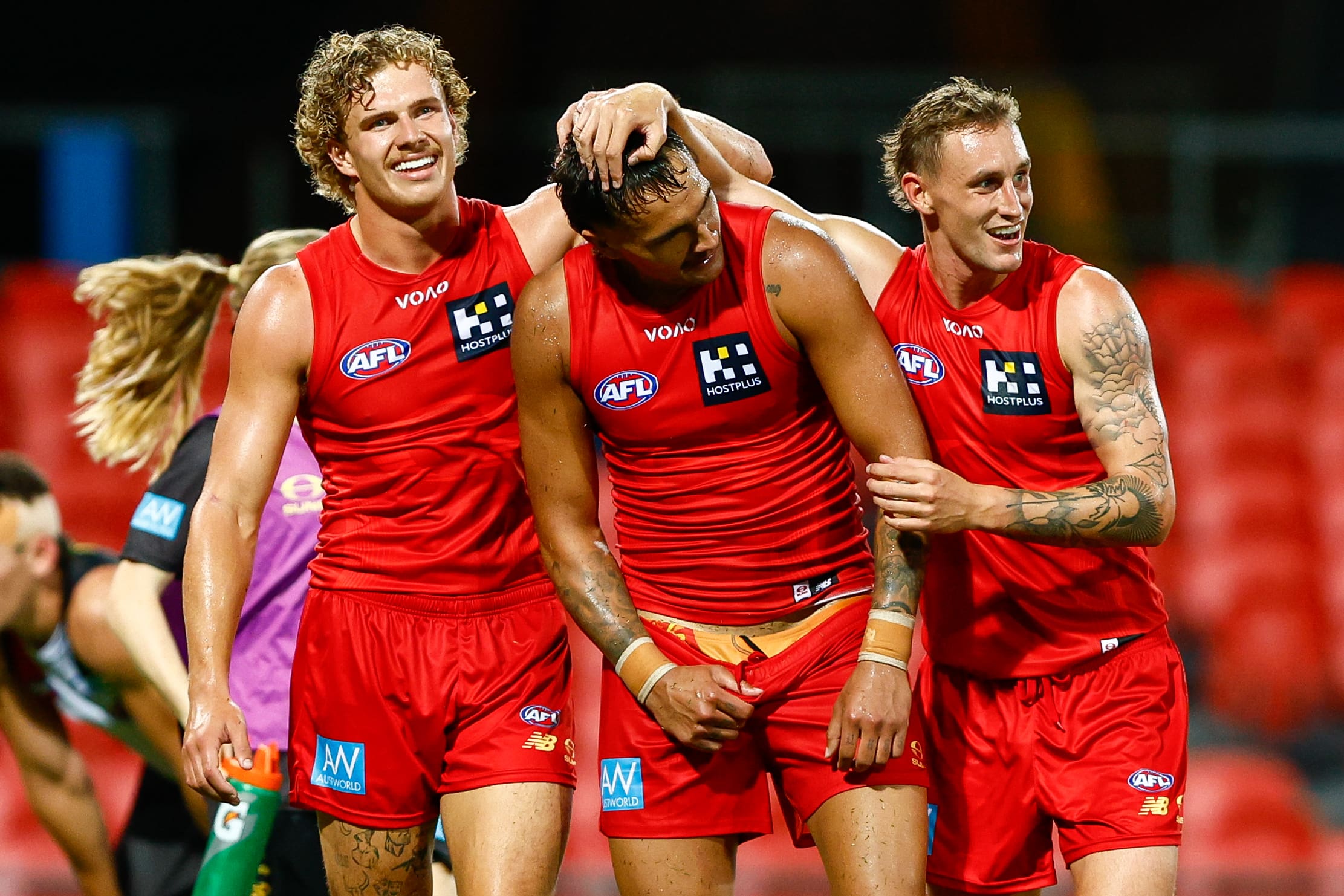 Jamarra Ugle-Hagan playing for the Gold Coast Suns in 2026