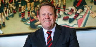 Essendon announce CEO successor as Bombers retain Vozzo in new role Essendon new CEO Tim Roberts. Credit: Essendon Football Club