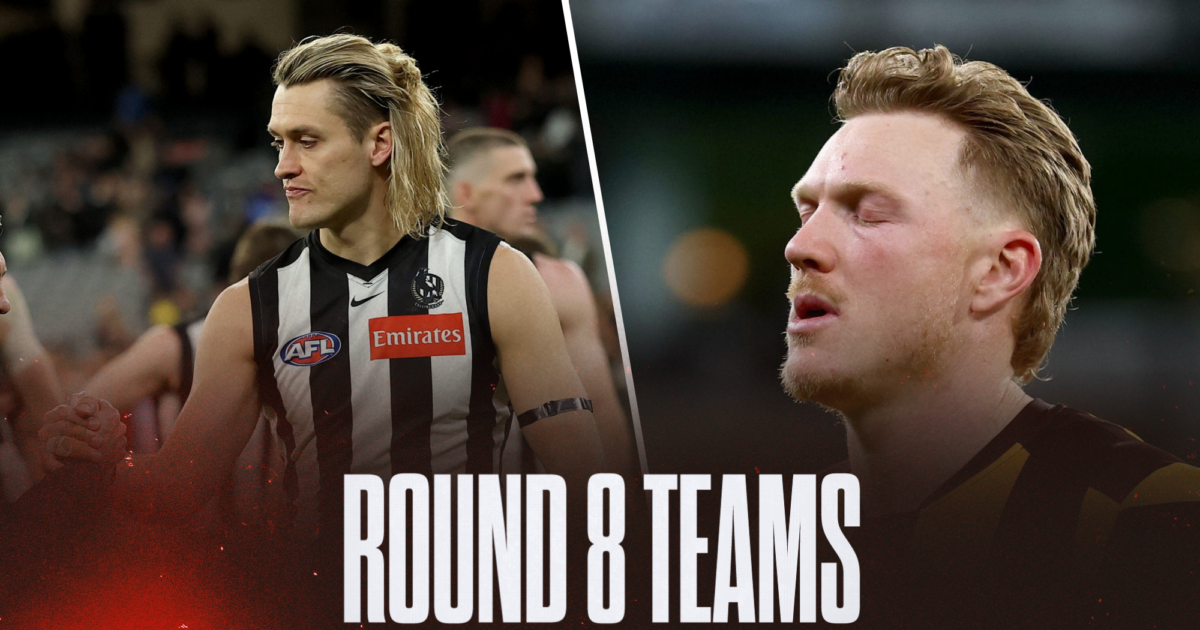 AFL Teams Round 8 2026: Confirmed line-ups, ins and outs