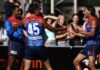 Melbourne injury shock: Savage blow in dying minutes ALICE SPRINGS, AUSTRALIA - MAY 31: Kysaiah Pickett of the Demons celebrates a goal during the 2026 AFL Round 12 match between the Melbourne Demons and the GWS Giants at TIO Traeger Park on May 31, 2026 in Alice Springs, Australia. (Photo by James Wiltshire/AFL Photos via Getty Images)