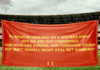 Banner man goes bang on Gold Coast midfielder, Geelong whiteout guernsey bannergraphic copy (9)