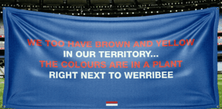 Banner Man strikes again for Friday night clash Banner Man strikes again for Friday night clash