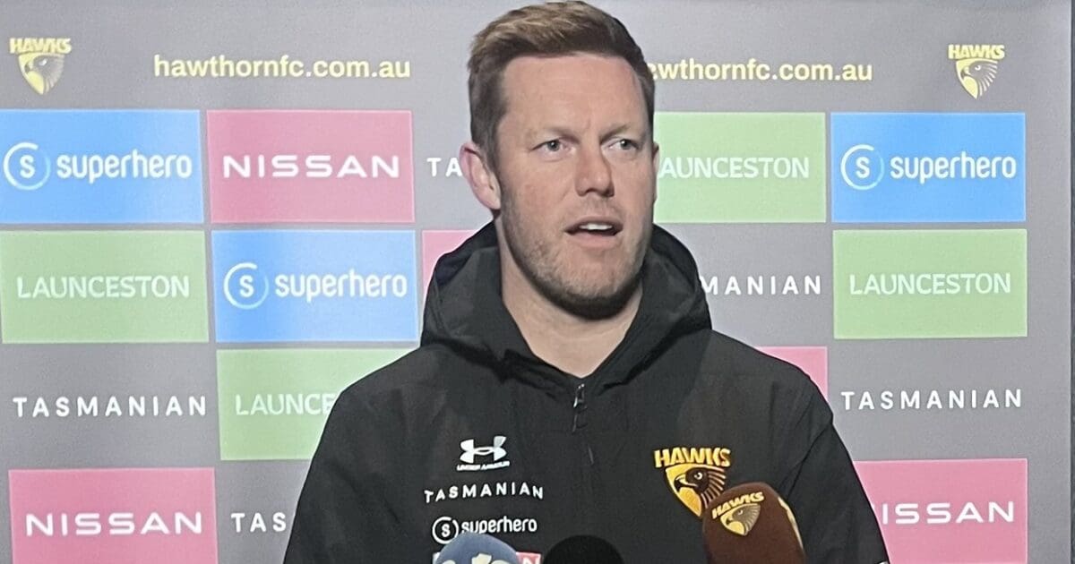 “I’m sure there will be something coming out soon enough”: Hawthorn coach on contract