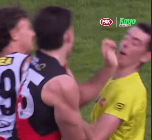 VFL players in hot water over umpire contact