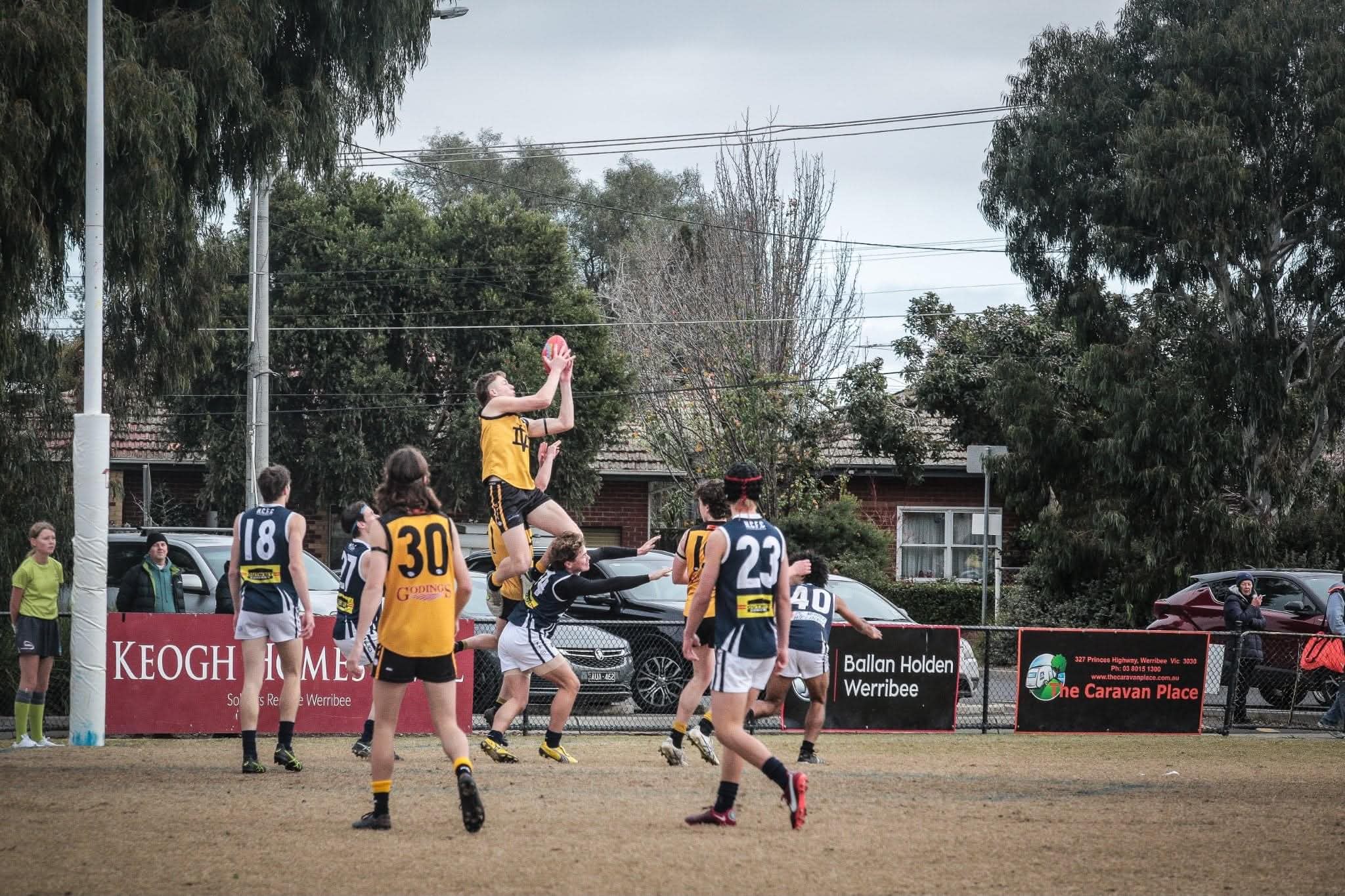 Photo by Sean O'Mahoney at Werribee District Junior Football Club. Logan Morris