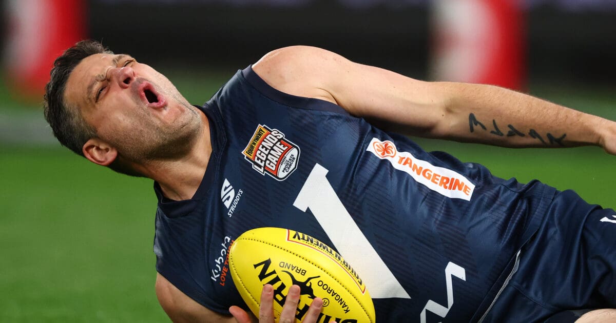 Brendan Fevola Faces Long Recovery After Injury in Legends Game