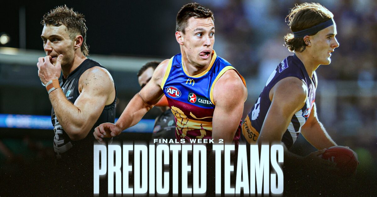 2026 AFL Finals Week Two Predictions: Lineups and Changes