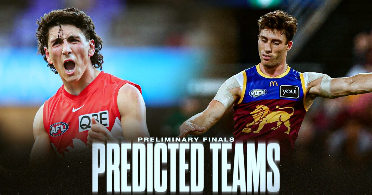 2026 AFL Preliminary Finals Predictions: Team Lineups and Changes